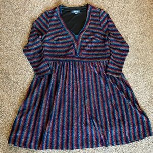 ModCloth rainbow glitter dress - size 1x